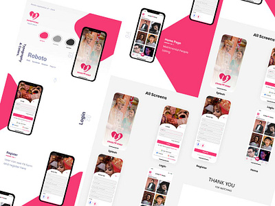Matrimonial Application app app design branding cool design creative app creative design design graphic design illustration logo ui uiux vector