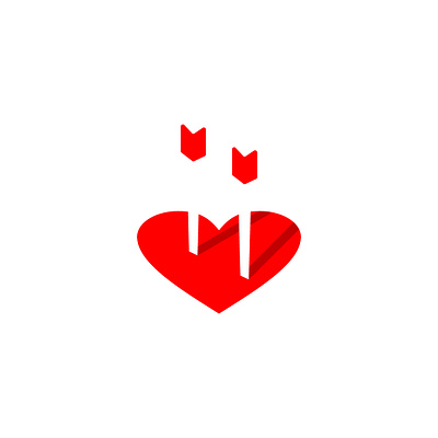 Love Arrow Logo abstract abstrak logo design logo logo logo company logo modern love arrow logo minimalist logo