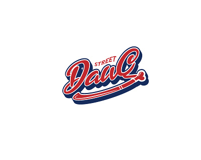 STREET DAWG baseball team baseball graphic design logo modern vintage