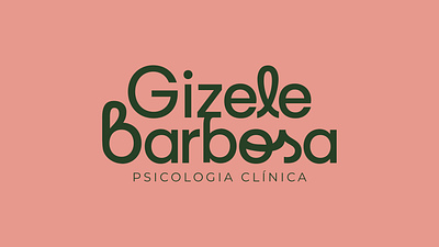 Gizele Barbosa Psicologia Clínica - Identidade Visual branding graphic design identidade visual logo logo psicologia psicologia