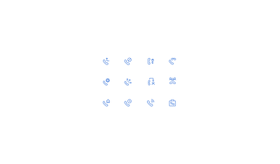 Icon set - telephony icons ui