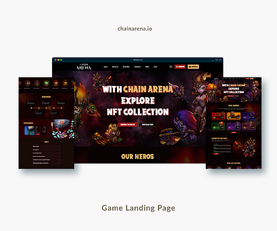Landing Page design gaming landin page responsive web web design