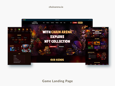 Landing Page design gaming landin page responsive web web design