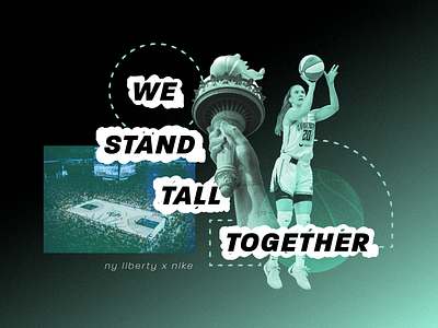 We Stand Tall Together 3 collage design graphic design sports