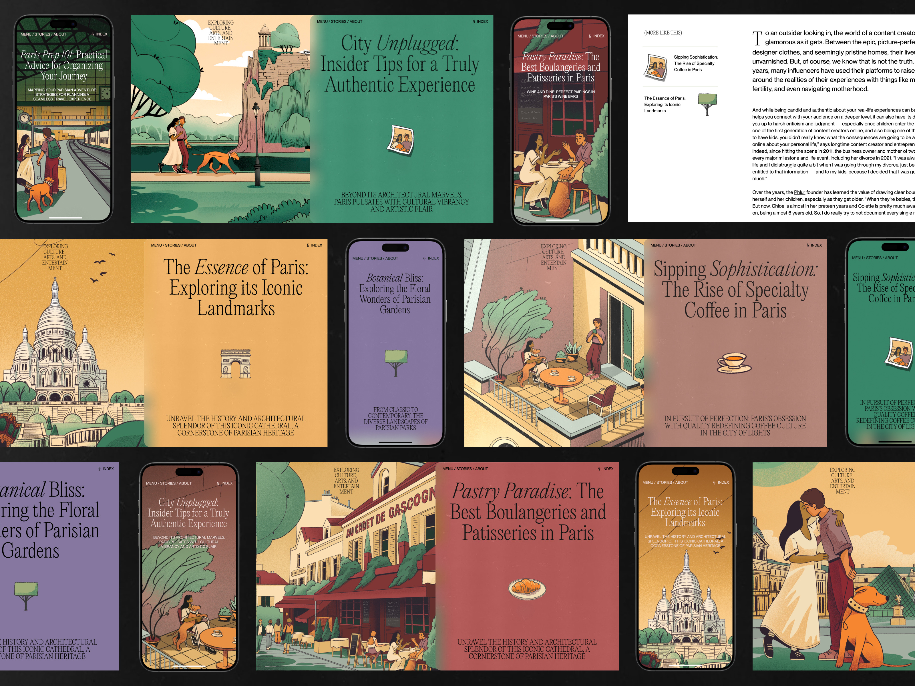 Example of Case Study: Paris City Guide Website