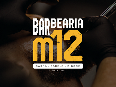 Barbearia M12 - Identidade Visual barbearia branding graphic design identidade visual logo logo barbearia