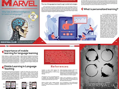 Novel Marvel Journal design layout