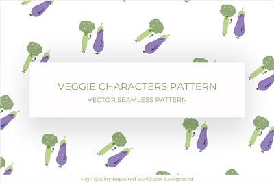Veggie Characters Pattern 🥦🍆 brocolli naughty characters veggies veggies background veggies characters veggies pattern veggies wallpaper