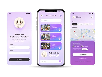 Eva.Ai - App Design ai app app design mobile app ui ui screens