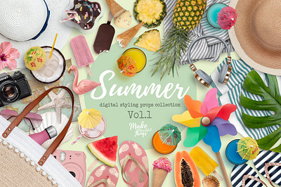 Summer digital styling props V.1 colorful elements digital props editable shadows isolated food isolated objects isolated png elements isolated summer movable elements scene creator top view scene generator smart shadows summer clipart elements summer digital styling props v.1 summer png top view elements top view scene creator