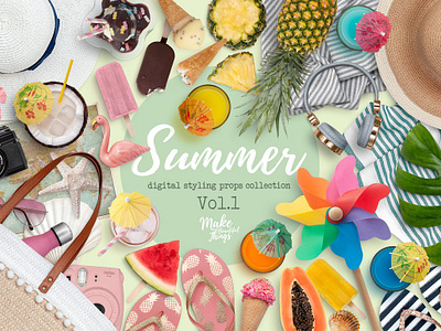 Summer digital styling props V.1 colorful elements digital props editable shadows isolated food isolated objects isolated png elements isolated summer movable elements scene creator top view scene generator smart shadows summer clipart elements summer digital styling props v.1 summer png top view elements top view scene creator