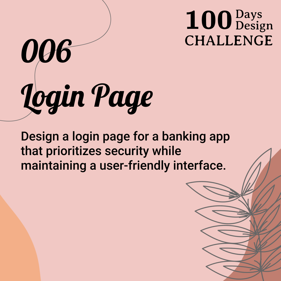 Login Page bank challenge dailyui design designinspiration dribble explore login mobile page prototyping typography ui