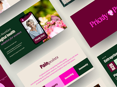 Prickly Pear Presentation Design aging app branding health healthcare logo presentation startup