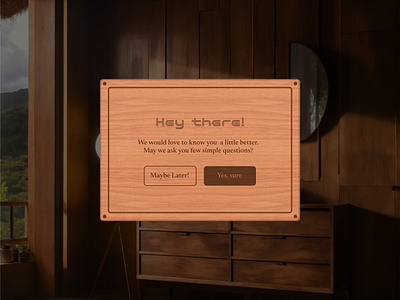 Confirmation Pop-up brown confirmation confirmation pop up confirmation popup daily ui daily ui challenge daily ui challenges flash message message pop up popup ui ui challenge ui daily challenge ui daily challenges ui design wood wood design