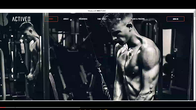 A Fitness Website- Wix Studio fitness fitnesswebsite gym ui ux webdesign website wix