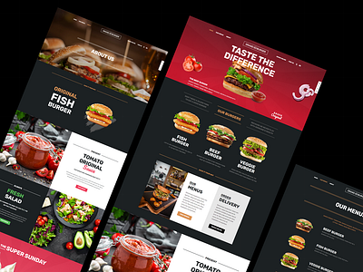 Hamburger restaurant website design elementor foodwebsite illustration onlineordering responsivedesign restaurantmarketing restaurantwebsite ui webdesign wordpress wordpress website wordpress website design wordpress website redesign