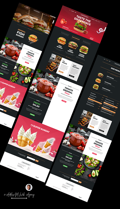 Hamburger restaurant website design elementor foodwebsite illustration onlineordering responsivedesign restaurantmarketing restaurantwebsite ui webdesign wordpress wordpress website wordpress website design wordpress website redesign