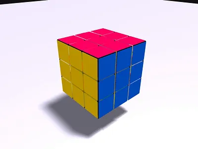 Rubik's Cube animation 3d 3d design animation cube design rubik spline ui