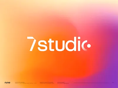 7Studio Logo Branding agency brand brand book branding color palette company design fresh inspiration logo logotype studio typography ui