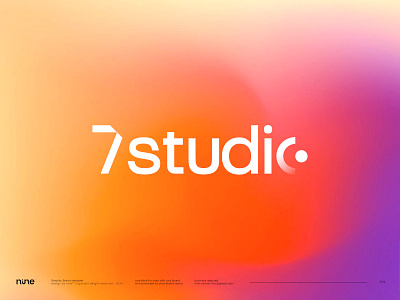 7Studio Logo Branding agency brand brand book branding color palette company design fresh inspiration logo logotype studio typography ui