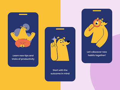 Mascot for Mental Health Mobile App app illustration character colorful flat illustration mascot mobile app ui ui illustration web illustration