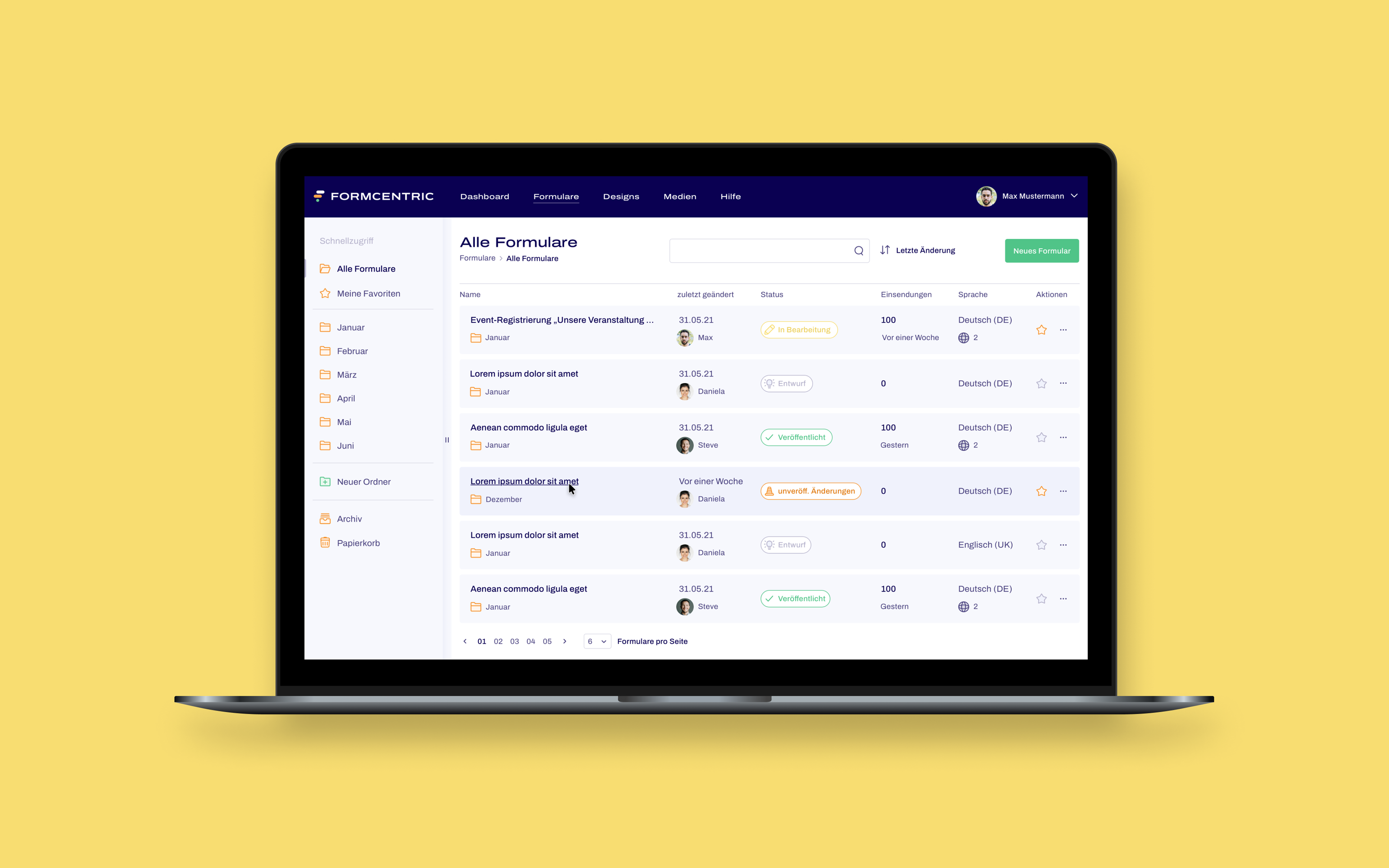 Formcentric Editor app clean editor form editor minimal software ui user interface ux webapp website
