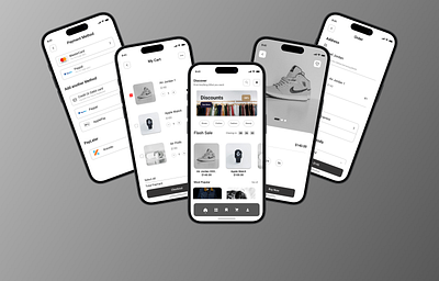 E-commerce Ui Design application design experience interactive mobile ui ux