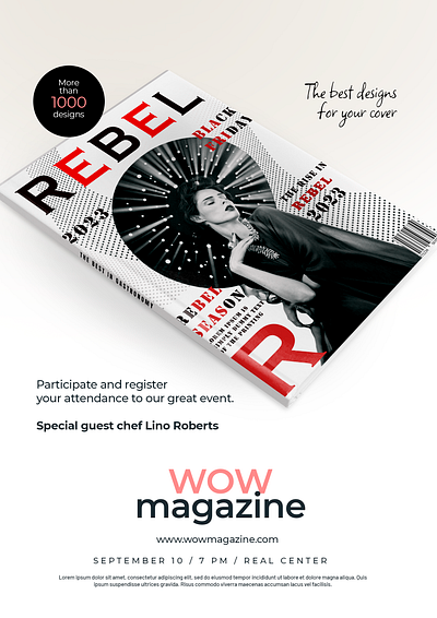 REBEL Magazine graphic design