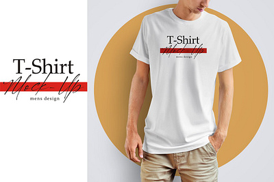 Men's T-shirt Mock-up background brand clothes clothing clothing mockup design fashion mens t shirt mock up mockup presentation t shirt t shirt mockup t shirt mockup men textile trendy white