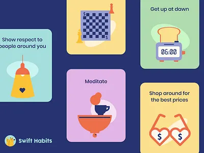 Illustrations for Mental Health Mobile App app illustration character colorful flat illustration mental health mobile app ui ui illustration web illustration