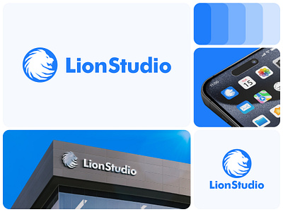 LionStudio Logo design (unused) animal app brand branding creativemiah design lion logo logo design logo mark logotype studio symbol tiger ui design