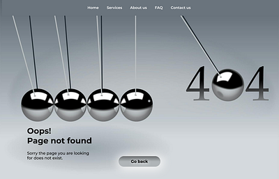 404 Error - Web UI Design 404error daily dailyui figma ui uiux ux