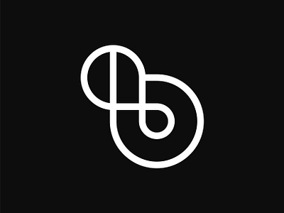 b + infinity logo b b logo b mark b monogram brand identity brand mark branding design icon identity infinity letter line logo logo design logo inspiration mark minimalist monogram symbol
