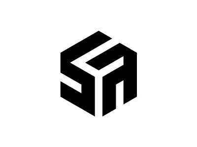 SA monogram logo brand identity brand mark creative logo geometric geometric logo lettermark logo logo design logo mark minimal logo modern logo monogram monogram logo sa sa logo sa monogram