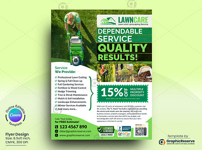 Garden & Landscaping Services Flyer Canva Template canva canva flyer design canva flyer template flyer flyer template garden cleaning services gardening service flyer landscaping landscaping flyer lawn care lawn care canva flyer template lawn care flyer canva template lawn care promotional flyer lawn care service flyer design quality landscaping flyer