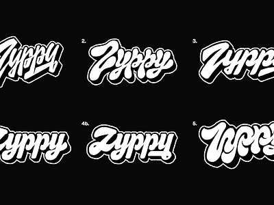 ZYPPY Wordmark Sketches branding design graphic design lettering logo logomark logotype visual identity wordmark