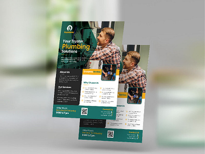 Plumb Flyer Design ads brochure flyer design flyer template graphic design plumb flyer postcard poster