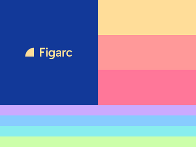 Figarc brand colors architecture branding colorful colors flag floor plan graphic design interior design logo woke