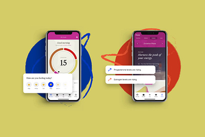 Menstrual Wellness App app design mobile design product design ui