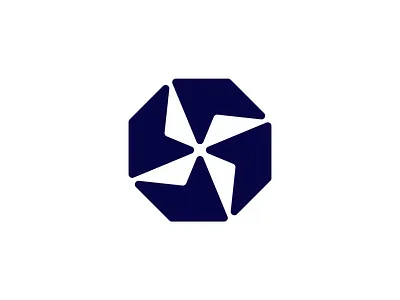 ARCTIC FUSION Logomark blue brand branding cpu design logo logodesign logomark technology vector