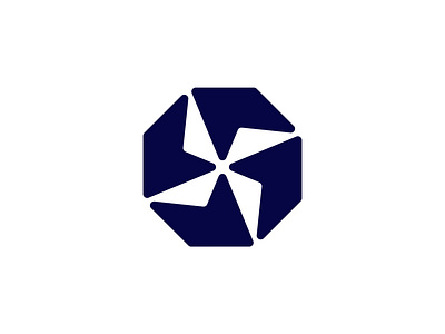 ARCTIC FUSION Logomark blue brand branding cpu design logo logodesign logomark technology vector