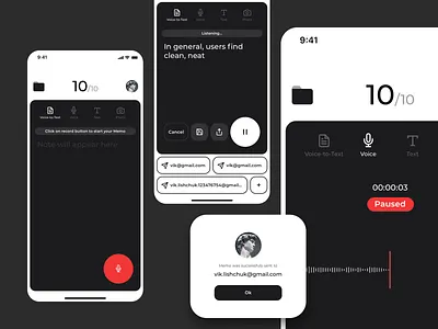 Voice Memo App branding clean design dribbble graphic design illustration ios light logo ui