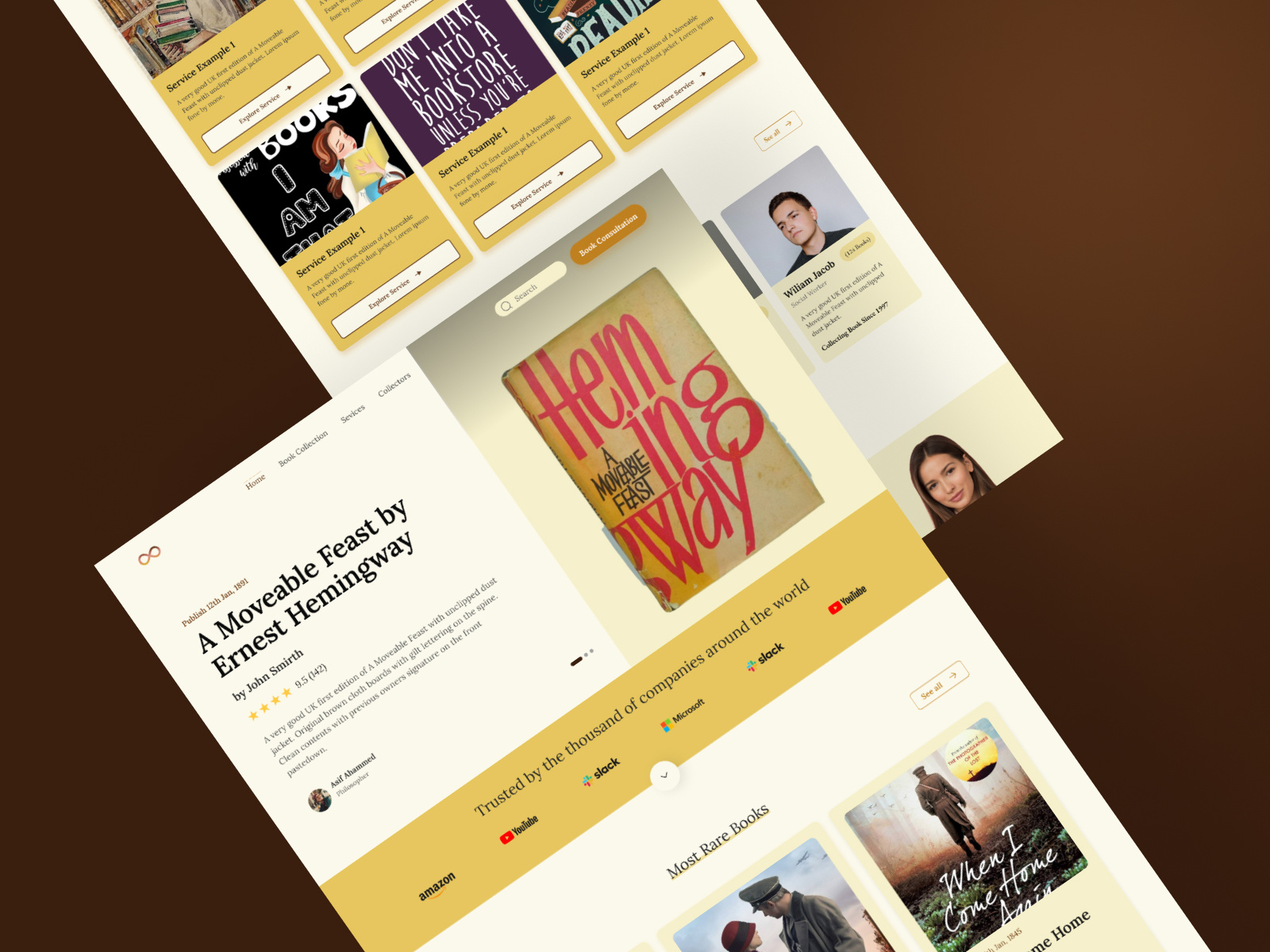 Book Collection Landing Design book shop web book shop website books books app books shelf books ui books website bookshop bookstore e book collection homepage illustration landing page landing page design library note book online book online store reading web design