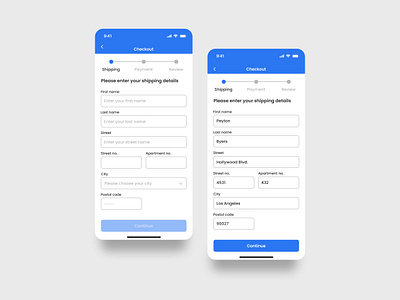 screen with shipping details ui design components dailyuichallenge design mobile shippingdetails ui ux