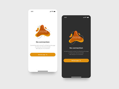No connection page ui design components dailyuichallenge design mobile noconnectionui nointernetpage ui ux