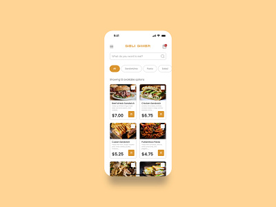 restaurant menu screen ui components dailyuichallenge design foodapp foodorderingapp menuscreen mobile ui ux