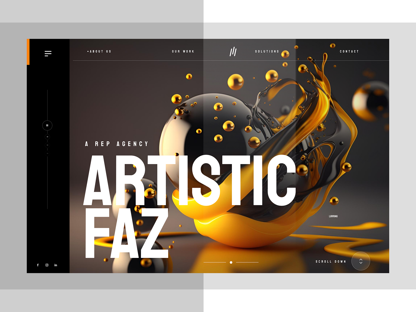 Artistic Faz | Web Design by keh perick on Dribbble