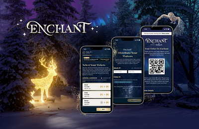Enchant Christmas manage tickets mobile design product design purchase tickets ticketing platform uiux design