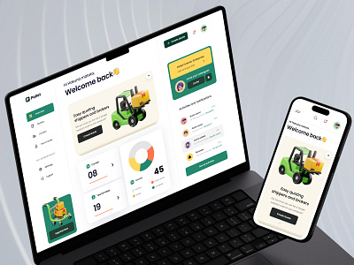 Responsive Dashboard UI for Pallet cms cms ui dashboard dashboard ui design modern ui neelpari responsive ui saas saas ui saloni shippers transport ui ui ui design ux web app web ui website website design