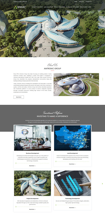 Corporate Web Design for Amtronic Group web design singapore